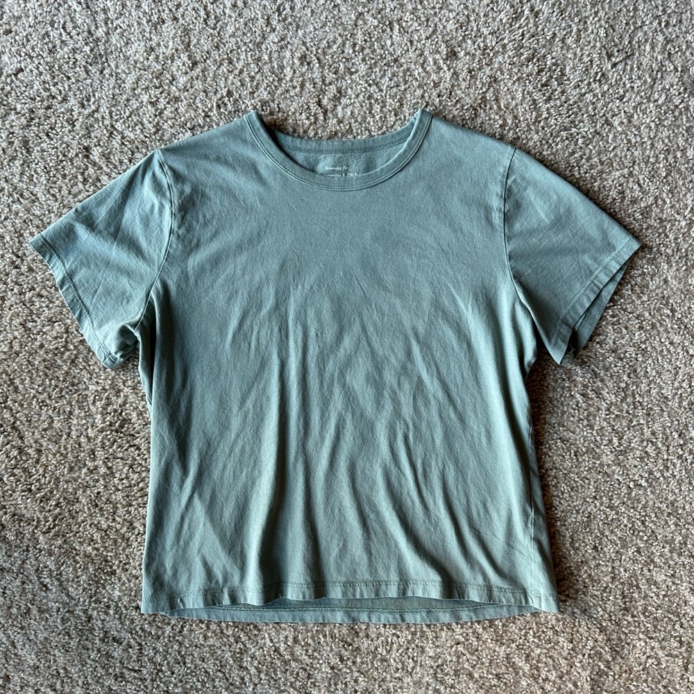 Abercrombie & Fitch Green Skimming Tee
